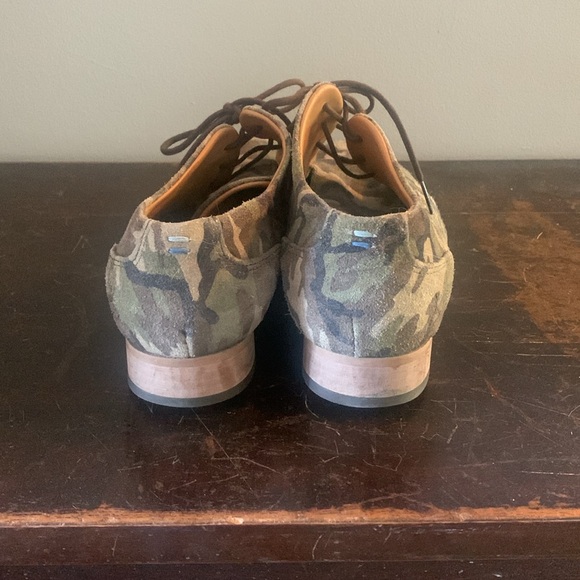 John Fluevog Camo Radio CBC Derby Shoes size 8 - Picture 4 of 7